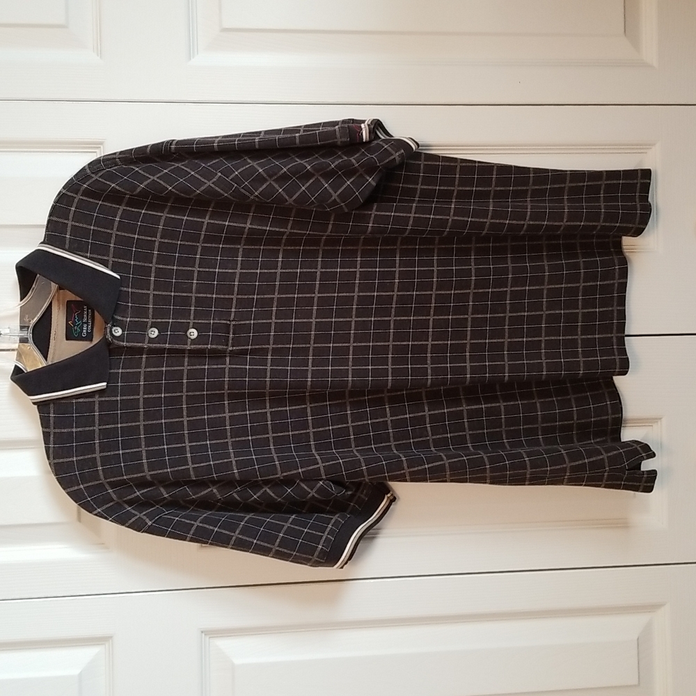 Greg Norman knit golf shirt